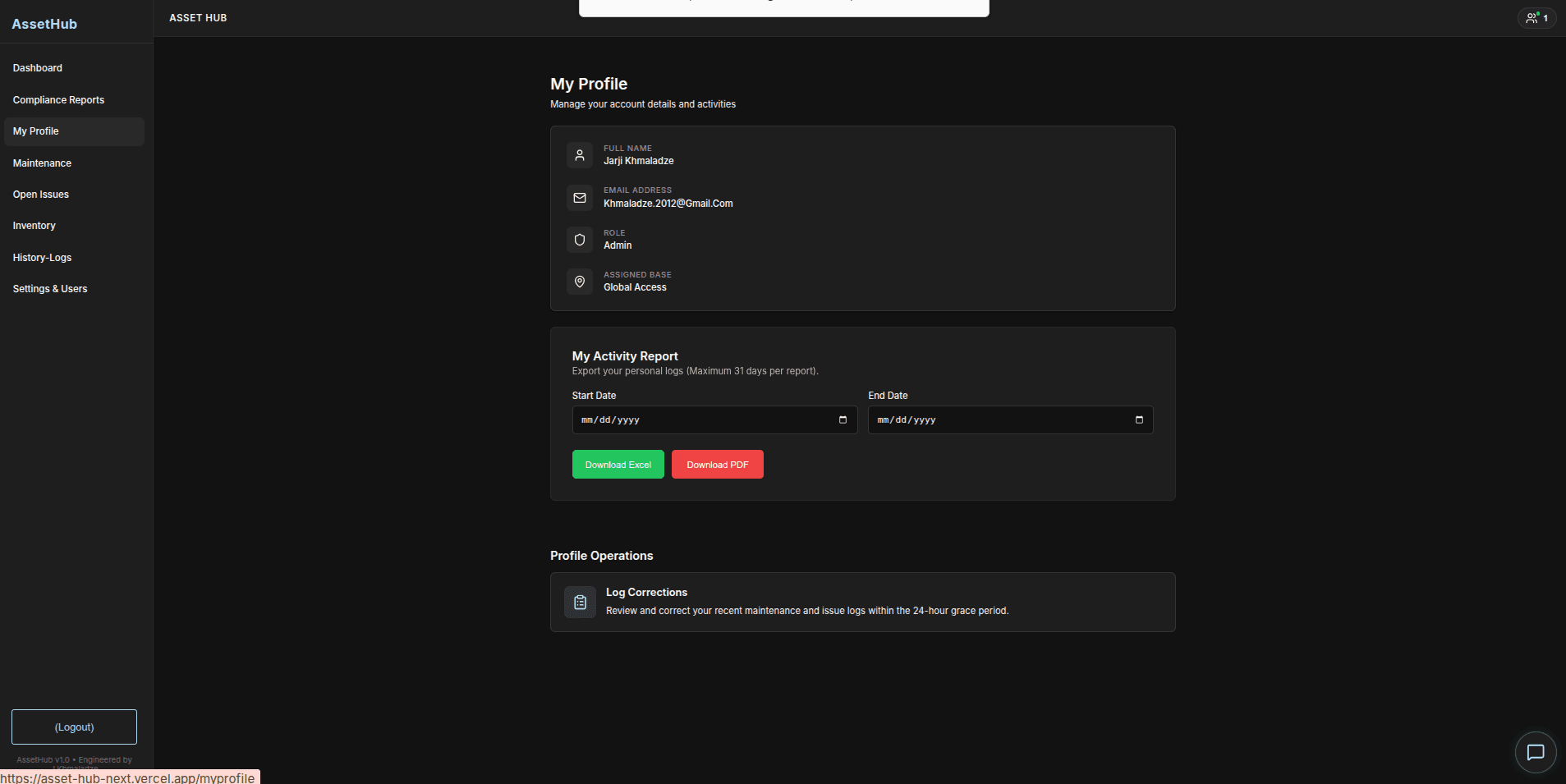 Asset Hub - Enterprise B2B Asset Management System screenshot 3